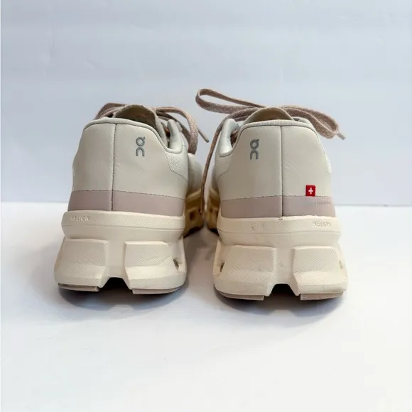 On Cloud Monster Running Women's Size 8 Athletic Shoes in Beige and Pink