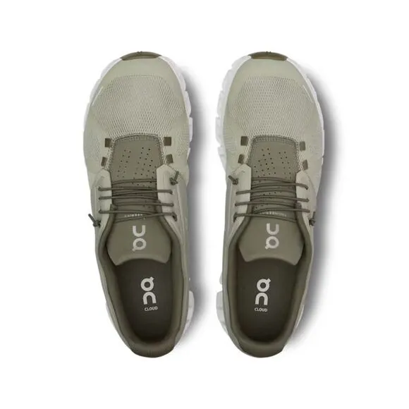 On Cloud 5 59.97771 Sneakers Men's Chalk Grove Low Top Running Shoes FZP404