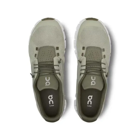 On Cloud 5 59.97771 Sneakers Men's Chalk Grove Low Top Running Shoes FZP404