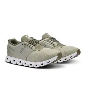 On Cloud 5 59.97771 Sneakers Men's Chalk Grove Low Top Running Shoes FZP404