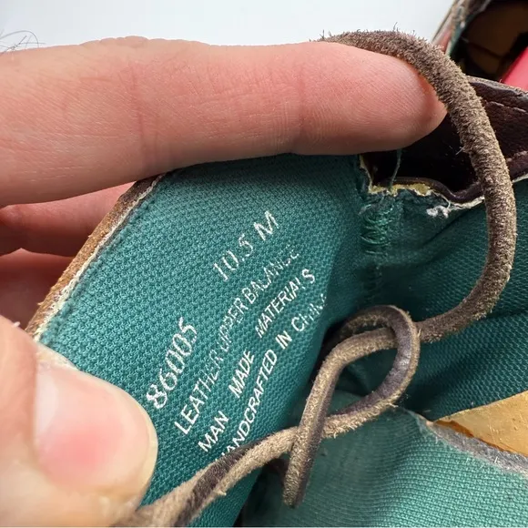 Orvis Boat Shoes Mens 10.5 Leather Lace Casual Fishing Y2K 86005 Brown
