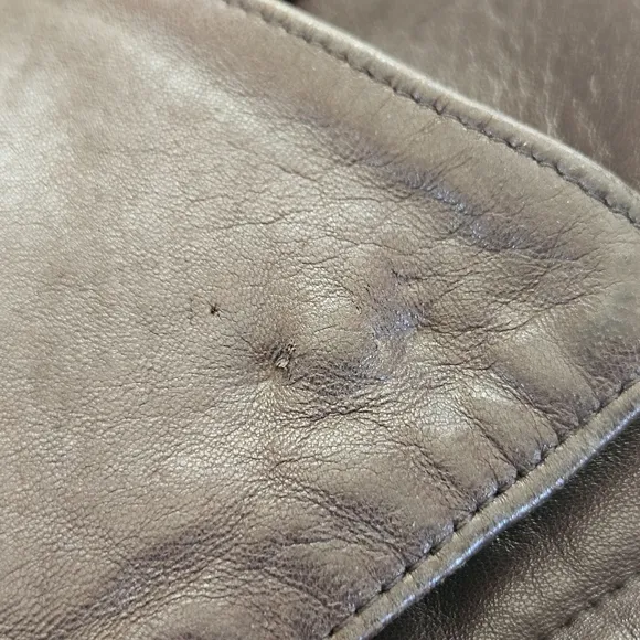 Orvis Genuine Lamb Leather Bomber Jacket Brown XXL