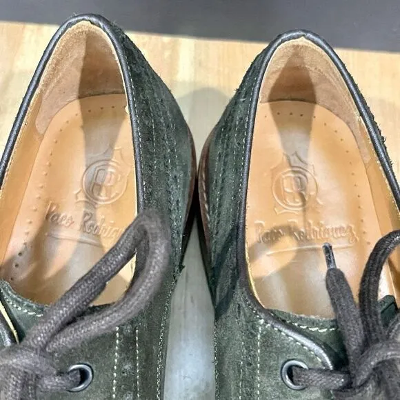 Paco Rodriguez Dark Green Suede Wingtips. Like new! Size 42/US 9.5-10.