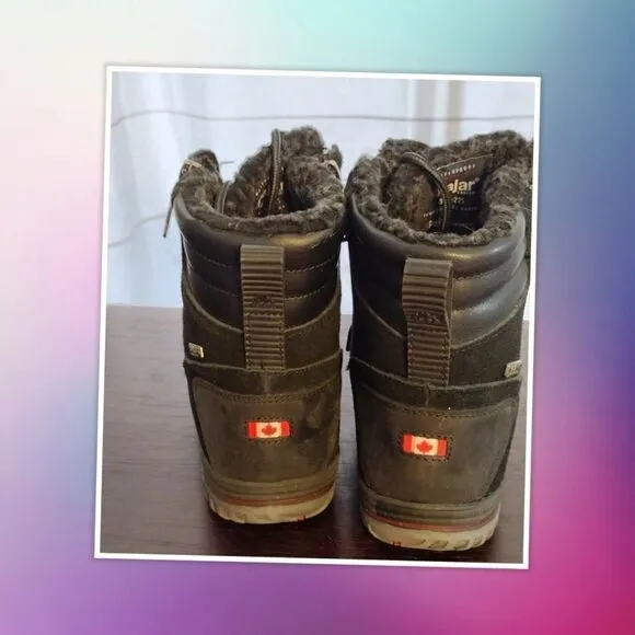 Pajar Boots Jeana Waterproof Insulated Suede Tan Snow Boot 6/6.5