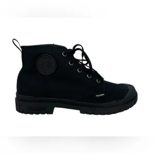 Palladium Mens 6.5 Women 8 Black Canvas Pampa Hi High Canvas Combat Boots EUC