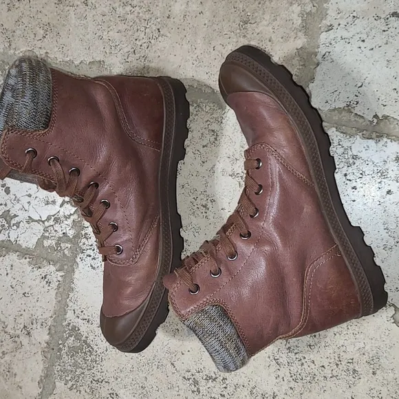 Palladium Pampa Hi Knit Sunrise Boots Size 8.5 Women's