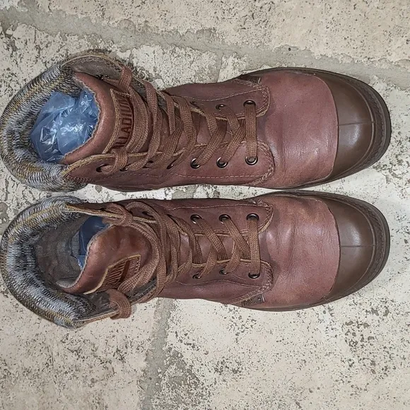 Palladium Pampa Hi Knit Sunrise Boots Size 8.5 Women's