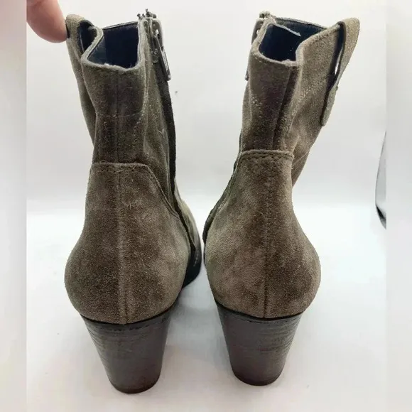Paul Green Booties Cigar Suede Boots Women’s Shoe Size 5 Mid Calf MSRP $359
