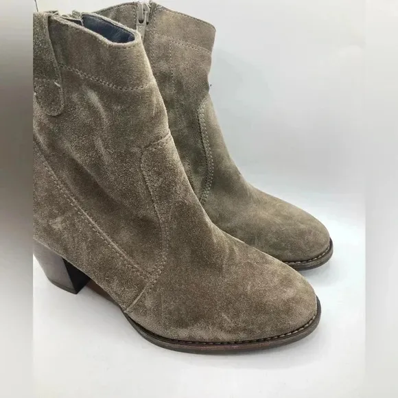 Paul Green Booties Cigar Suede Boots Women’s Shoe Size 5 Mid Calf MSRP $359