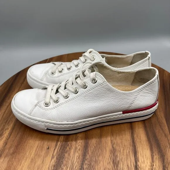 Paul Green Hadley Shoes Womens Size US 9 UK 6.5 White Leather Casual Comfort