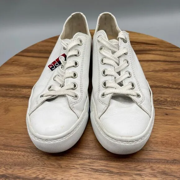 Paul Green Hadley Shoes Womens Size US 9 UK 6.5 White Leather Casual Comfort