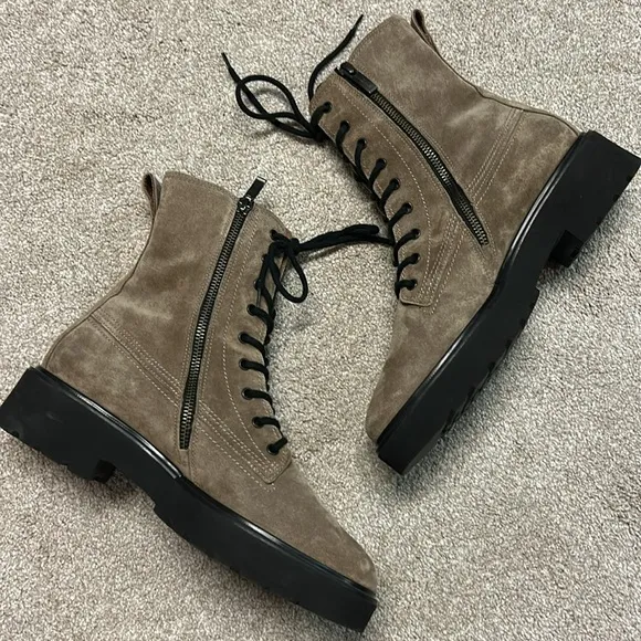 PAUL GREEN ‘Jackson’ Lug Sole Lace Boot, Tan, UK 6.5/US 9, EXCELLENT CONDITION
