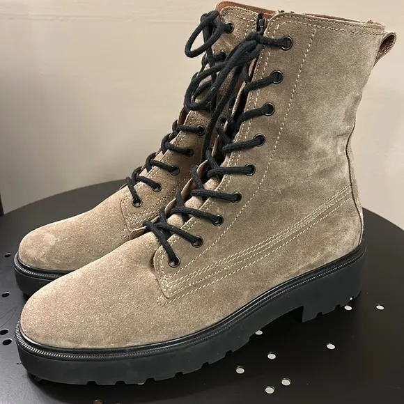 PAUL GREEN ‘Jackson’ Lug Sole Lace Boot, Tan, UK 6.5/US 9, EXCELLENT CONDITION
