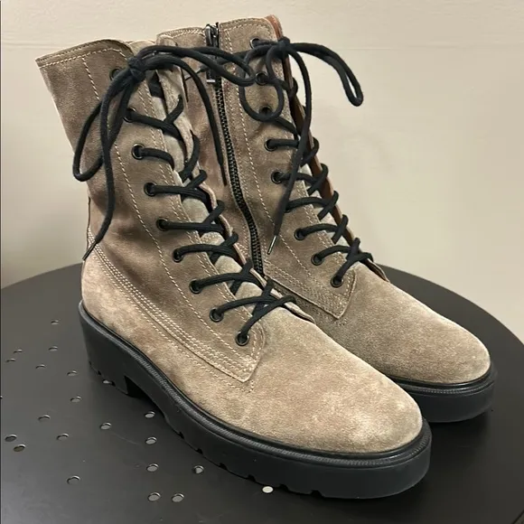 PAUL GREEN ‘Jackson’ Lug Sole Lace Boot, Tan, UK 6.5/US 9, EXCELLENT CONDITION
