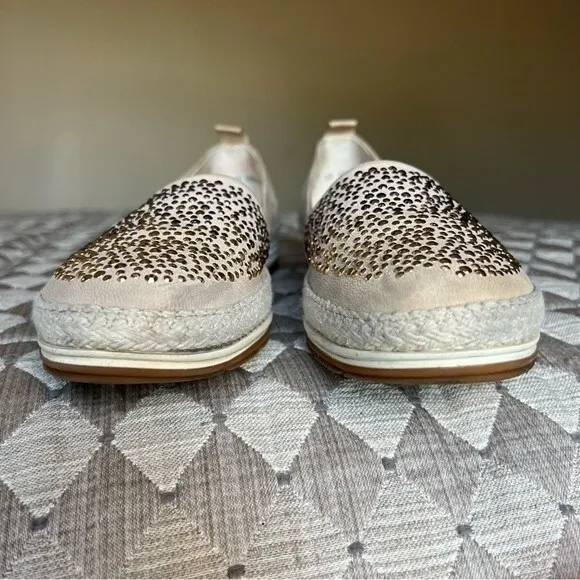 Paul Green Natural Lourdes Espadrille Slip Ons Flat Shoes Women’s UK 7.5 US 9.5