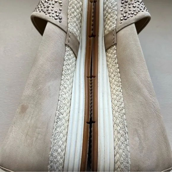 Paul Green Natural Lourdes Espadrille Slip Ons Flat Shoes Women’s UK 7.5 US 9.5