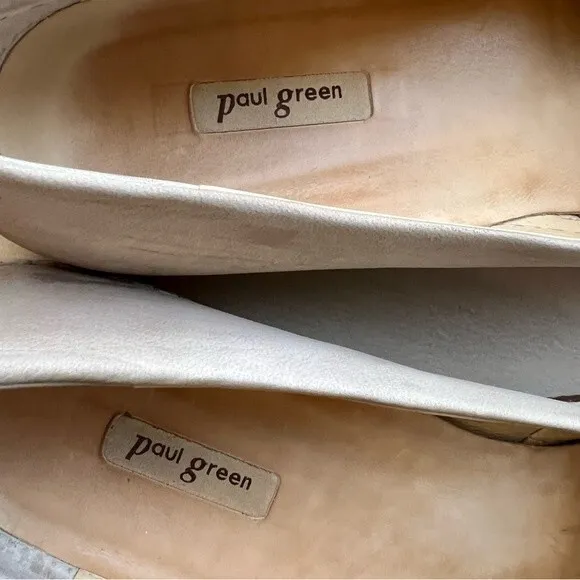 Paul Green Natural Lourdes Espadrille Slip Ons Flat Shoes Women’s UK 7.5 US 9.5