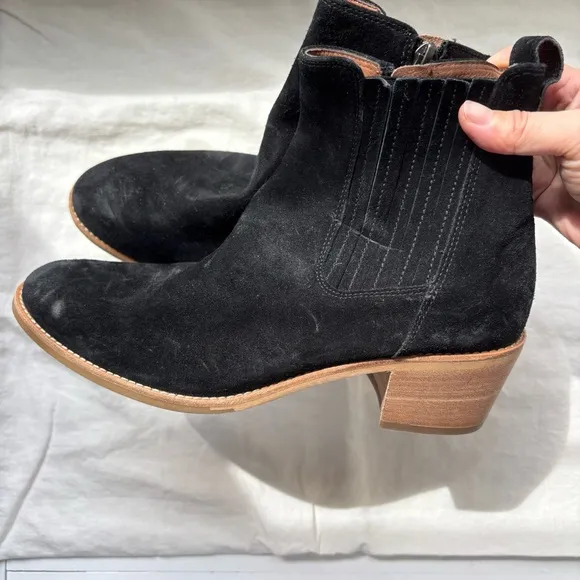 Paul green Sante Zip Up Western Suede Ankle Boots Sz 5.5/US8