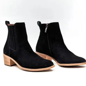 Paul green Sante Zip Up Western Suede Ankle Boots Sz 5.5/US8