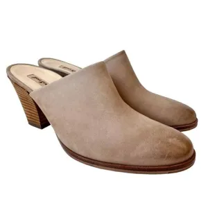 Paul Green Vonda Mule Shoes Women's 3.5 UK / 6 US Tan Nubuck Leather Clog Heel