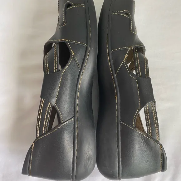 PED-LITE Women’s Megan Diabetic Black Leather Extra Wide Shoes Big&amp;Tall Sz 11M