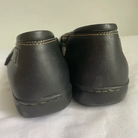 PED-LITE Women’s Megan Diabetic Black Leather Extra Wide Shoes Big&amp;Tall Sz 11M