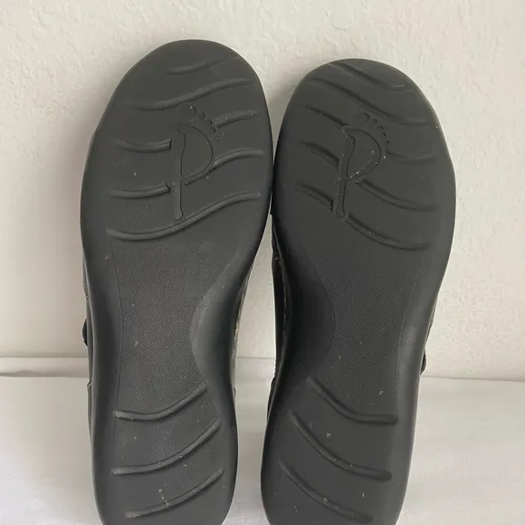 PED-LITE Women’s Megan Diabetic Black Leather Extra Wide Shoes Big&amp;Tall Sz 11M