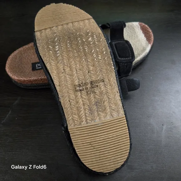 Pedro Garcia Arielle Black Castoro Santa Fe Luxury Sandals Made In Spain