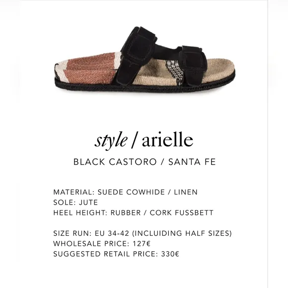 Pedro Garcia Arielle Black Castoro Santa Fe Luxury Sandals Made In Spain