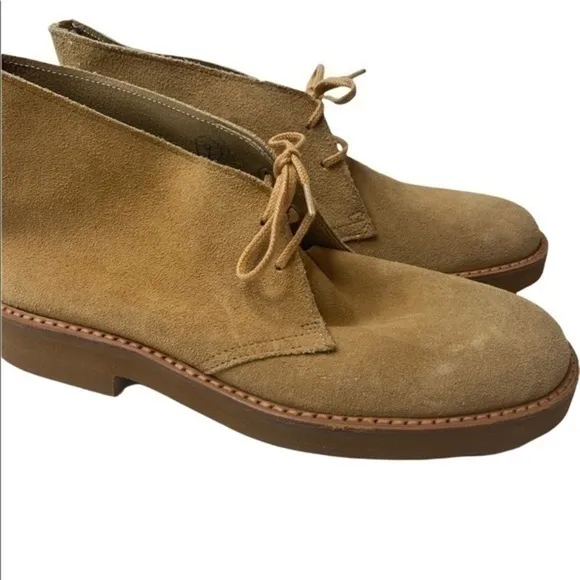 Pedwin vintage suede chukka boots in tan