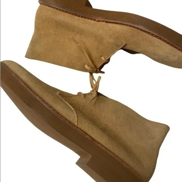 Pedwin vintage suede chukka boots in tan