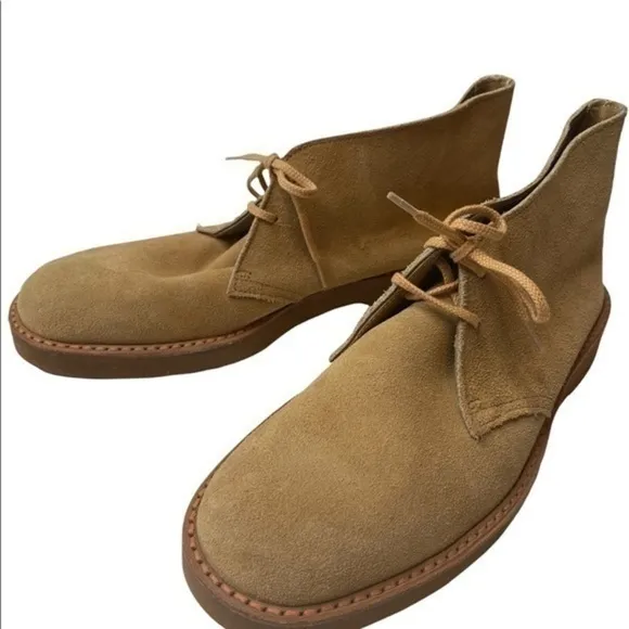 Pedwin vintage suede chukka boots in tan