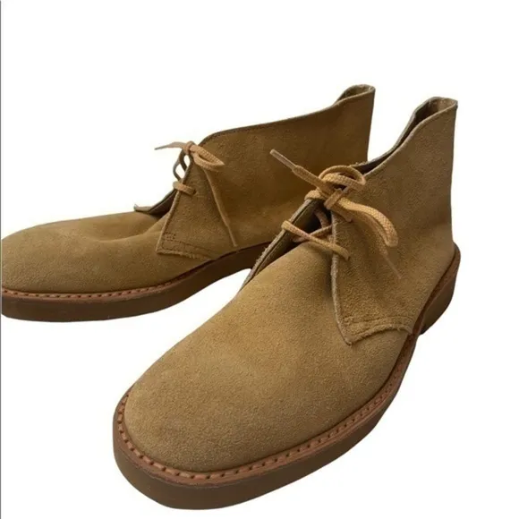 Pedwin vintage suede chukka boots in tan