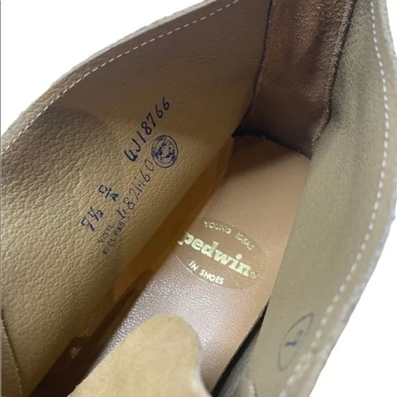 Pedwin vintage suede chukka boots in tan