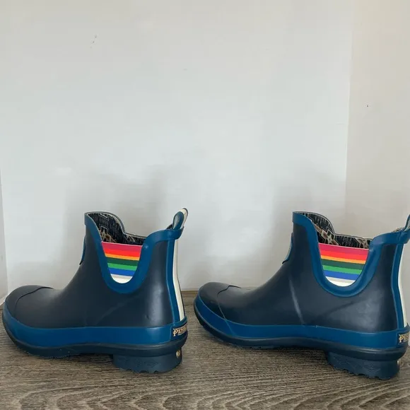 Pendleton National Park Heritage Crater Lake Blue Chelsea Rain rubber Boots 8.