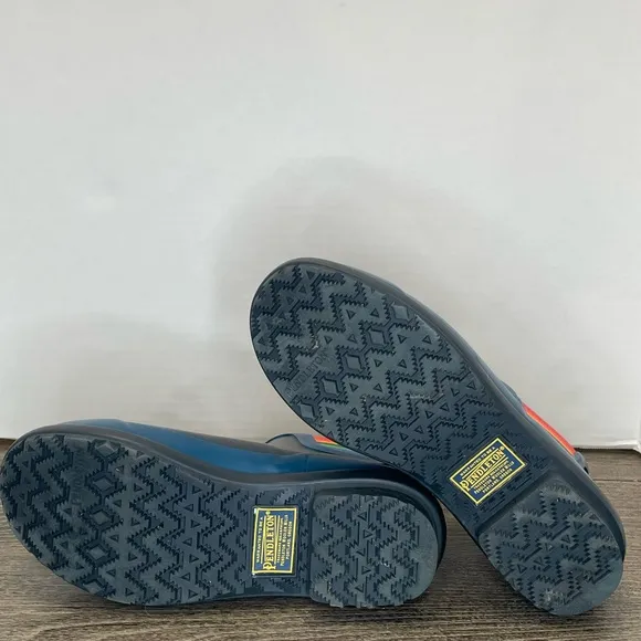 Pendleton National Park Heritage Crater Lake Blue Chelsea Rain rubber Boots 8.