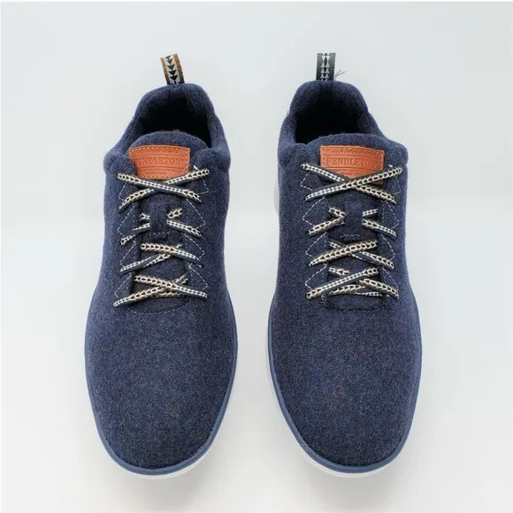 Pendleton Womens Navy Heather Wool Water Resistant Sneakers Shoes Size 9