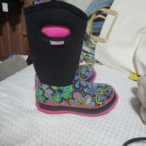 PERFECT STORM EUC GIRLS SIZE 1 POWER FLOWERS RUBBER BOOTS