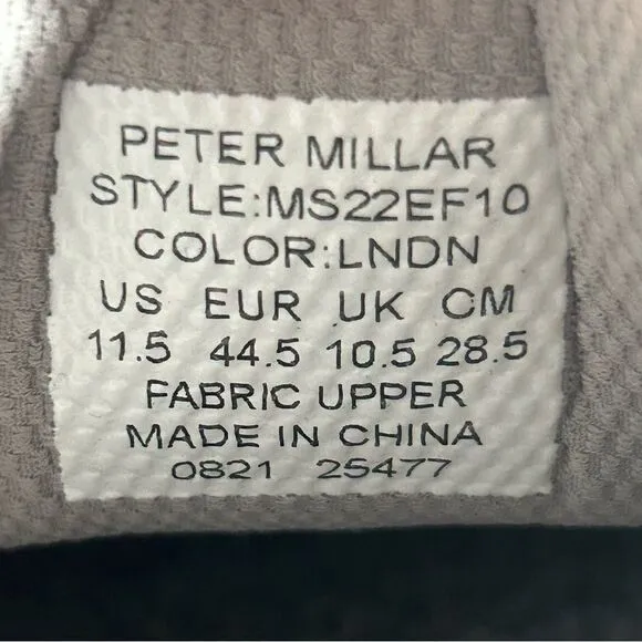 Peter Millar Hyperlight Glide Men’s Shoes Casual Sneakers London Gray Size 11.5