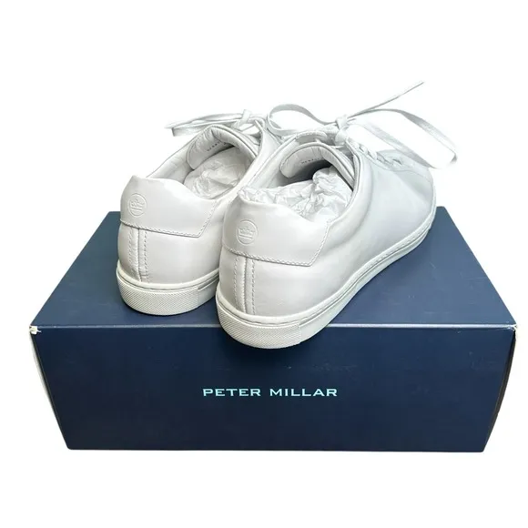 Peter Millar Vantage Lite Sneakers White Mens 11.5 Golf Casual Shoes New In Box