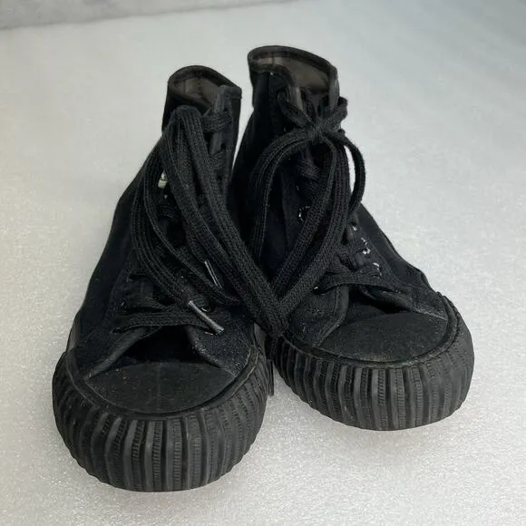 PF Flyers Shoes Men’s 5 Women’s 6.5 Cotton Canvas Black Center Hi 1993 Sandlot