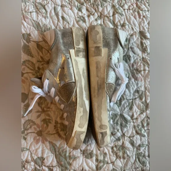 PHILIP MODEL PARIS distressed leather sneaker 37