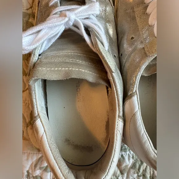PHILIP MODEL PARIS distressed leather sneaker 37