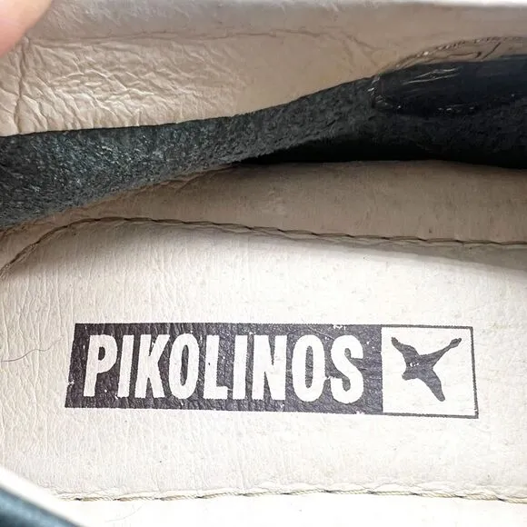 Pikolinos Shoes Women Size 5 EU36 Sitges Green Blue Leather Oxford Lace-up NWOT