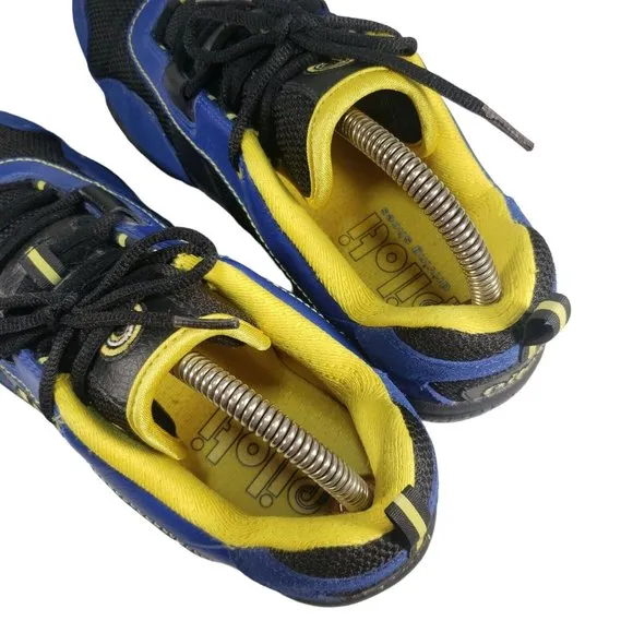 Piloti Driving Shoes Sporty Monterey Blue Suede Yellow Black Rubber-Soles