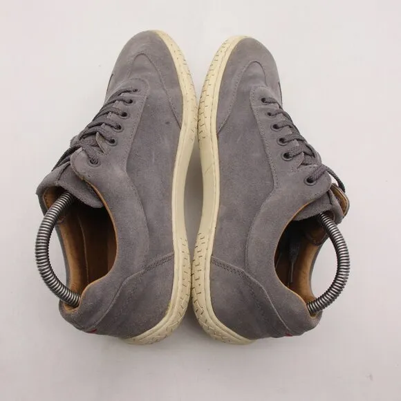 Piloti Shift Driving Shoes Men's Size US 7 Gray Suede Leather Sneakers Lace Up