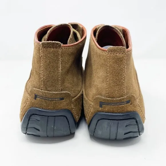 Pirelli Tan Suede Lace Up Boots Men's Size 11.5 EUC Made in Brazil