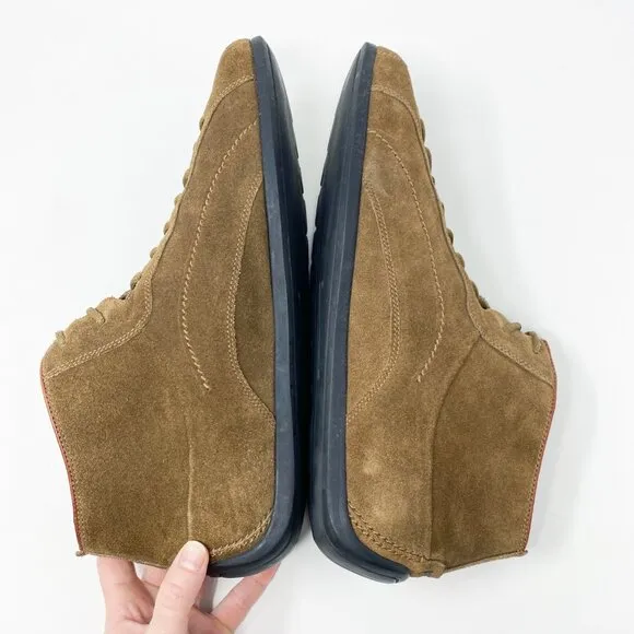 Pirelli Tan Suede Lace Up Boots Men's Size 11.5 EUC Made in Brazil