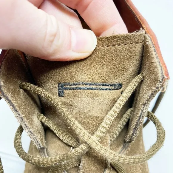 Pirelli Tan Suede Lace Up Boots Men's Size 11.5 EUC Made in Brazil