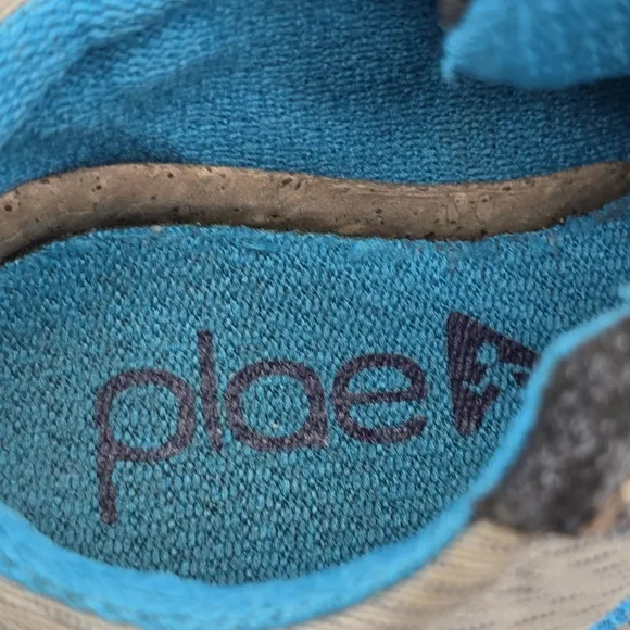 Plae Shoes Girls 8C Ty Nylon Moonbeam Velcro Sneakers